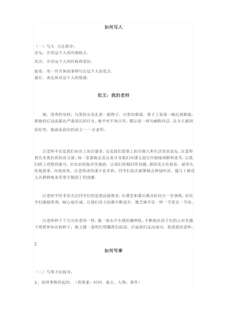 各类作文加例文