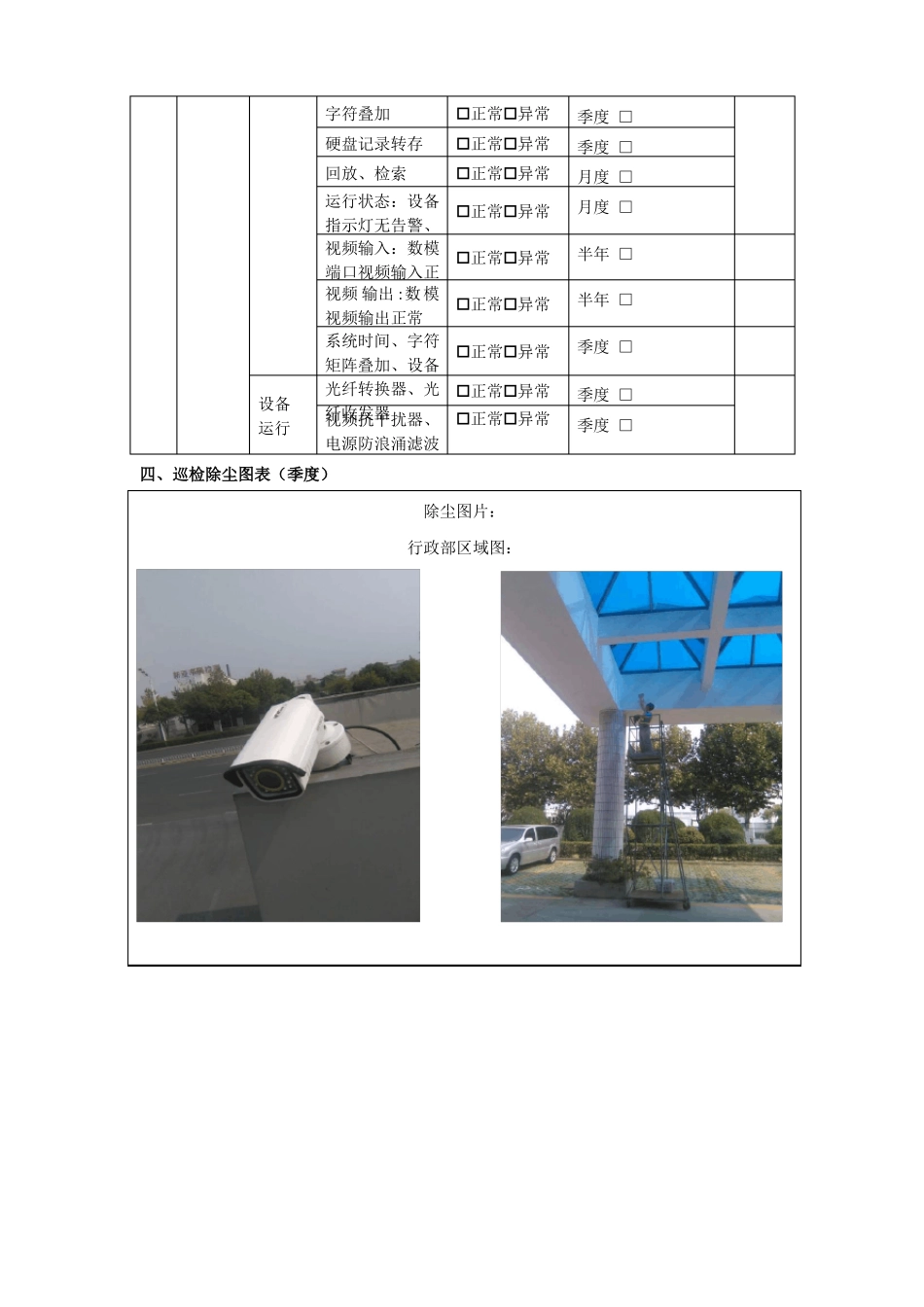 合肥视频监控系统维护保养报告_第3页
