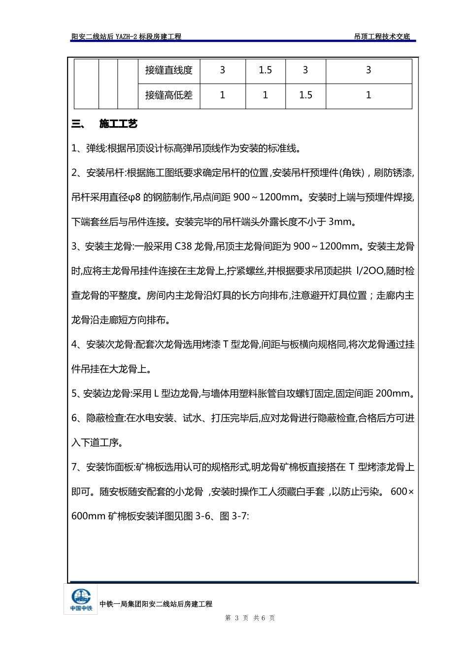 吊顶工程技术交底内容_第3页