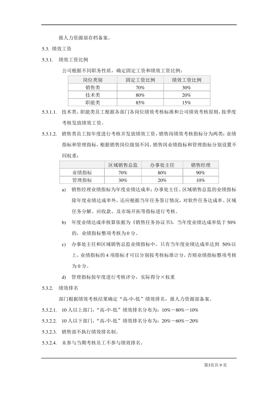 员工绩效考核制度修订版_第3页
