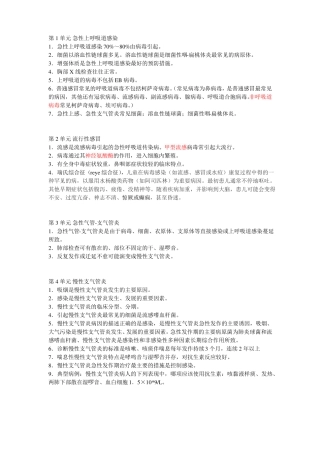 呼吸内科主治医师整理笔记精