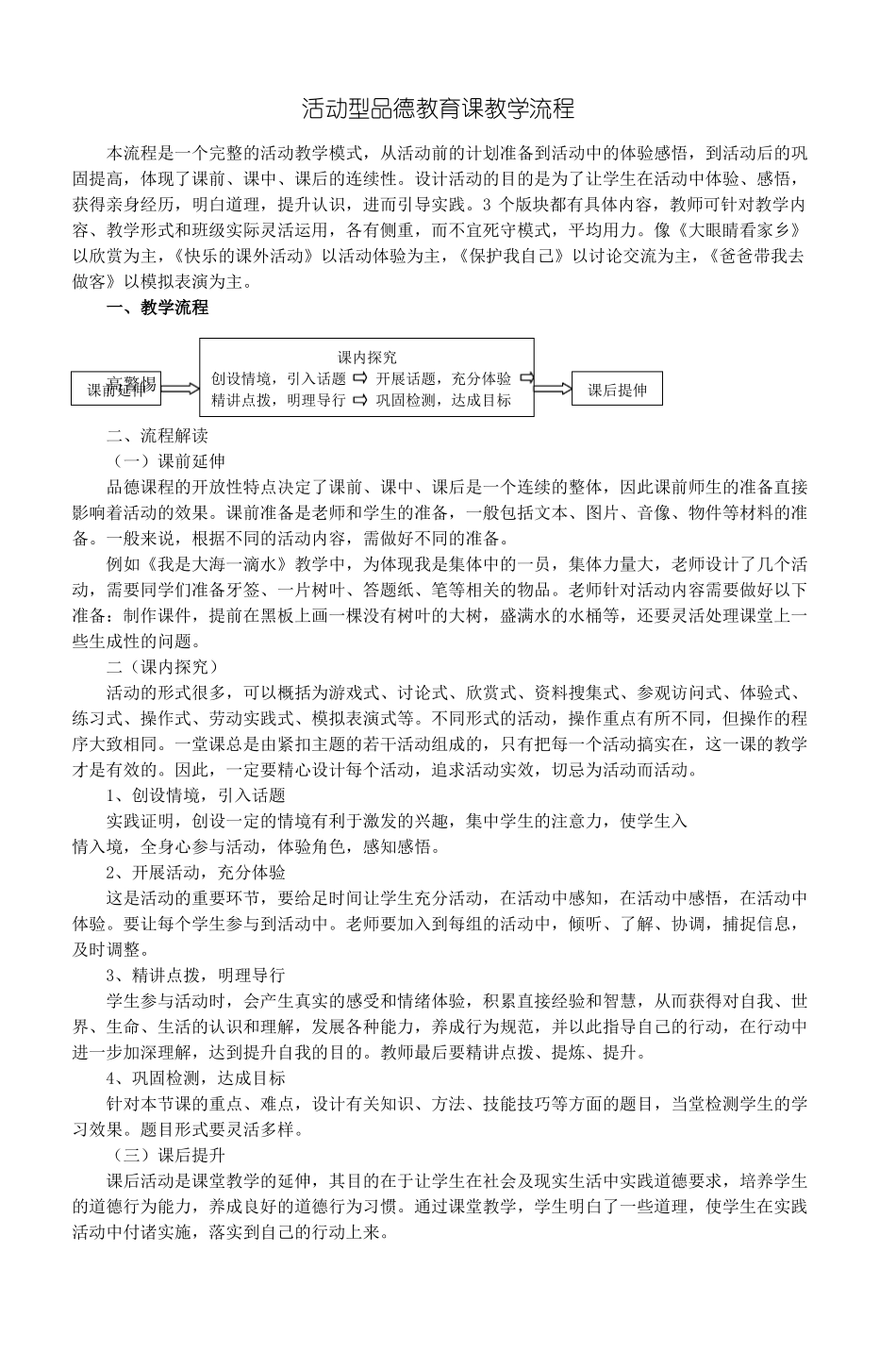 品德与社会基本课型与教学流程_4_第3页