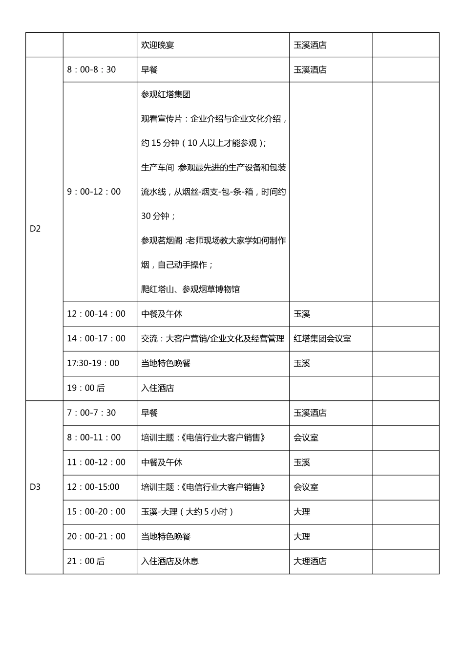 商务考察行程安排表汇总_第3页