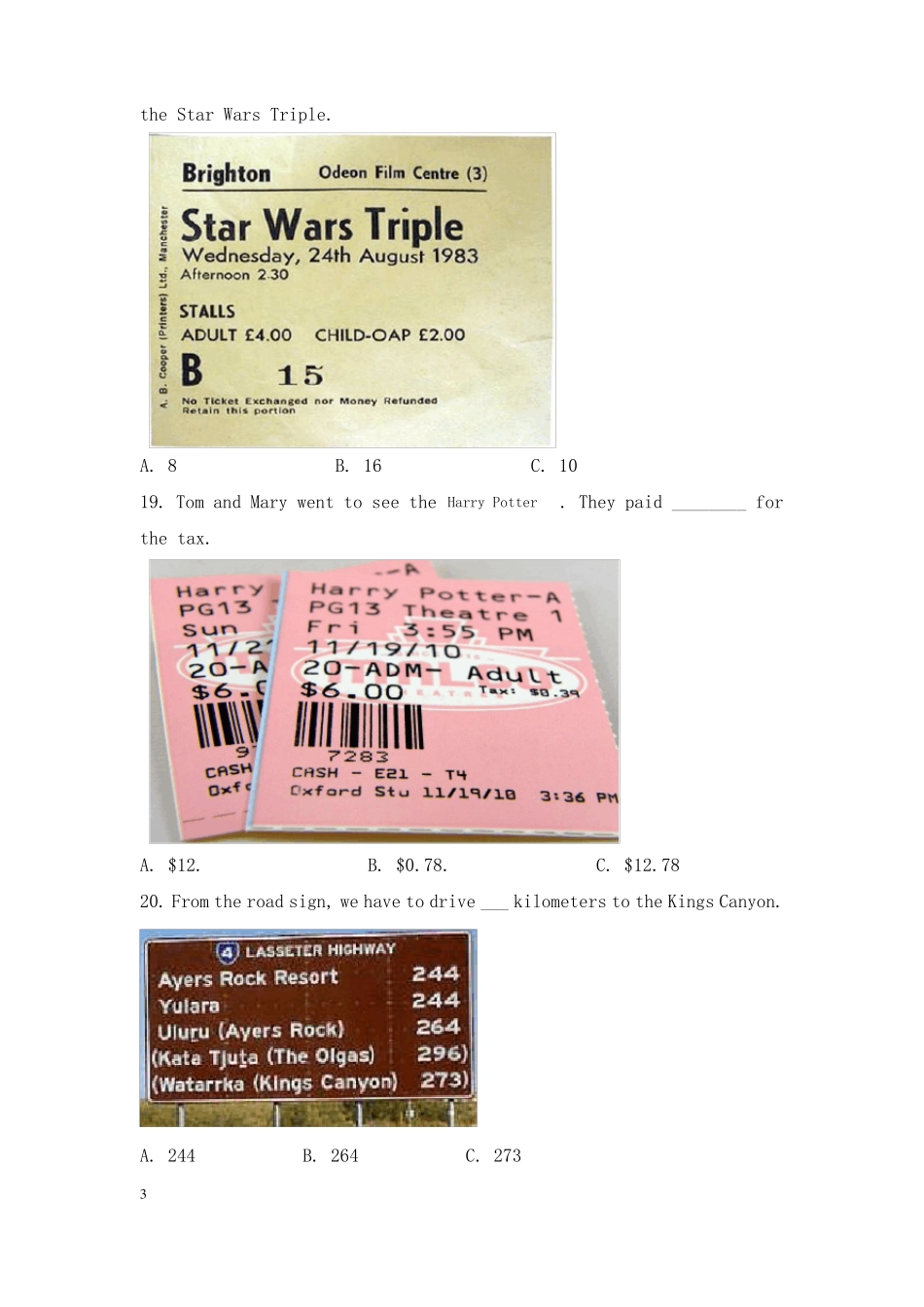 四川对口高考英语模拟试题_第3页