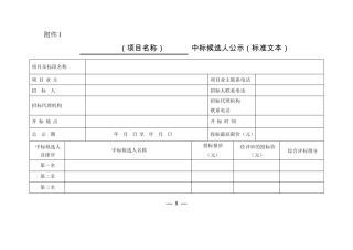 四川招标投标信息格式