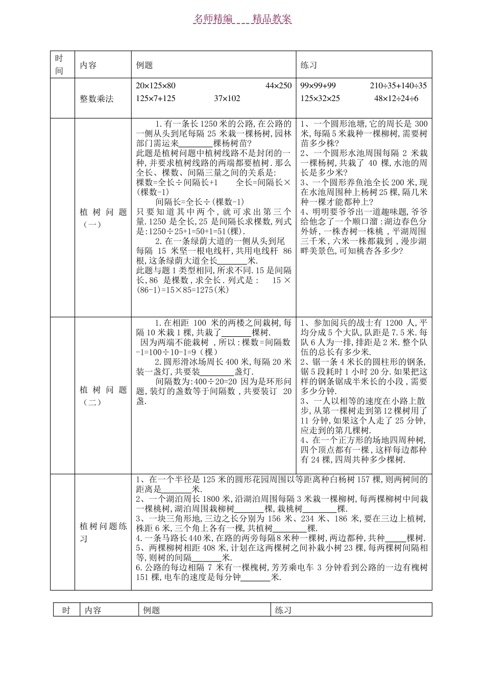 四年级数学思维训练课教案_第2页