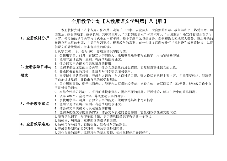 四年级语文下册ms-eepo板块结构教案_第1页