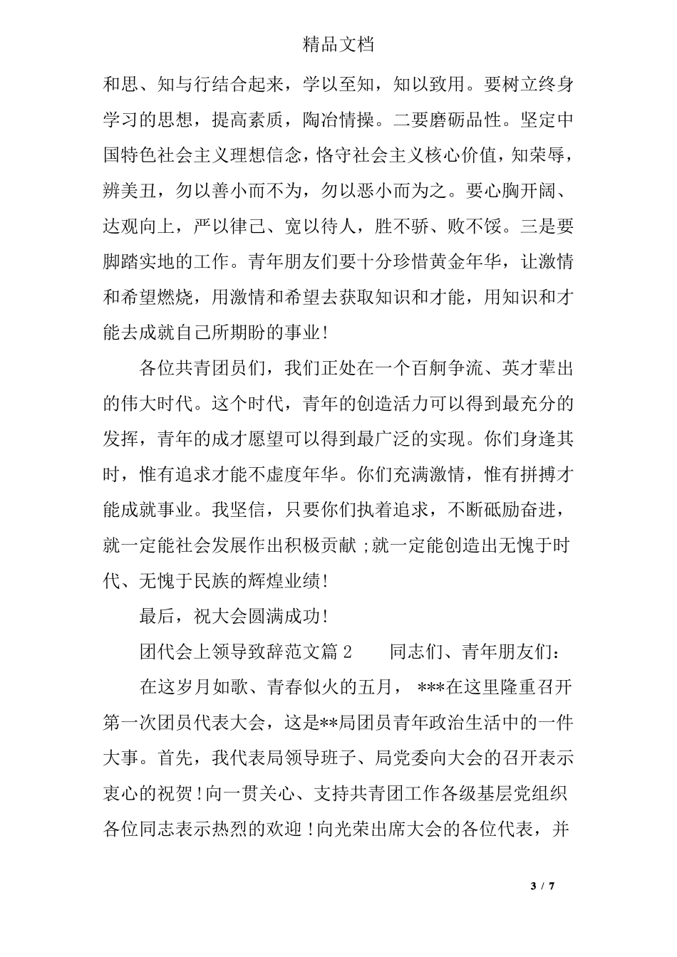 团代会领导致辞_第3页
