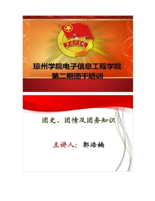 团史、团情及团务知识