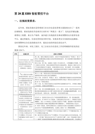 园区EHS智能管控平台建设