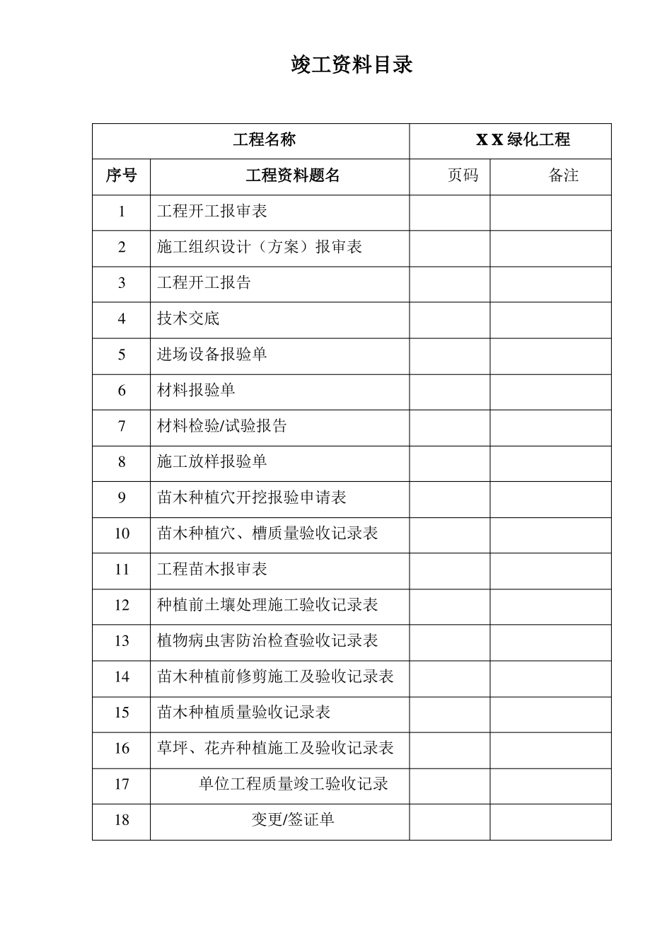 园林绿化竣工资料_第2页