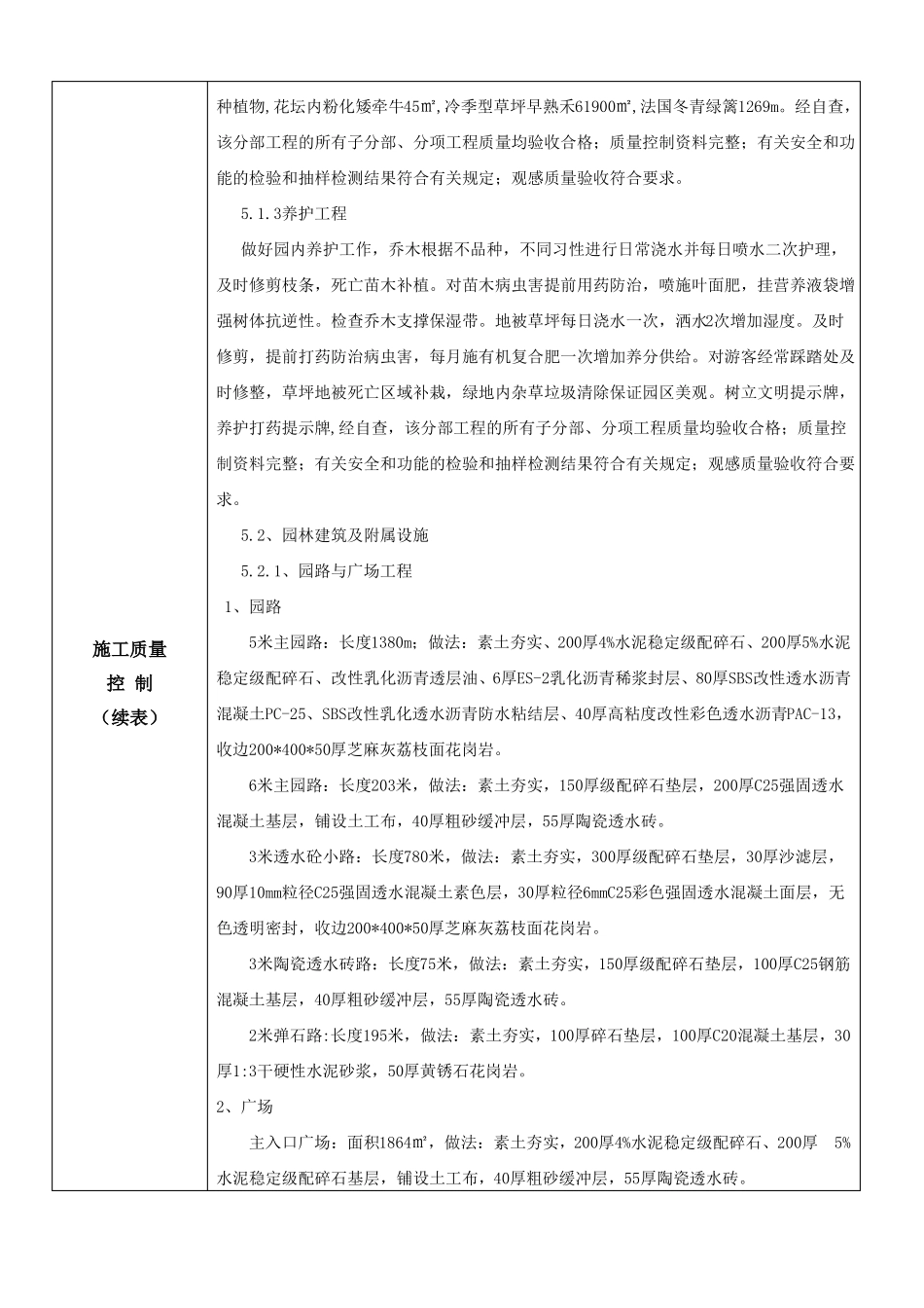 园林绿化竣工报告_第3页