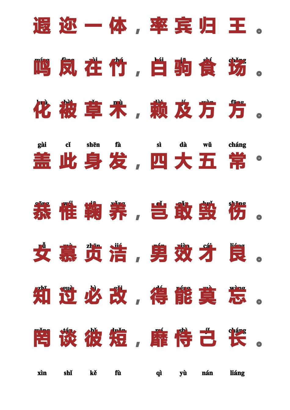 国学千字文拼音版_第3页