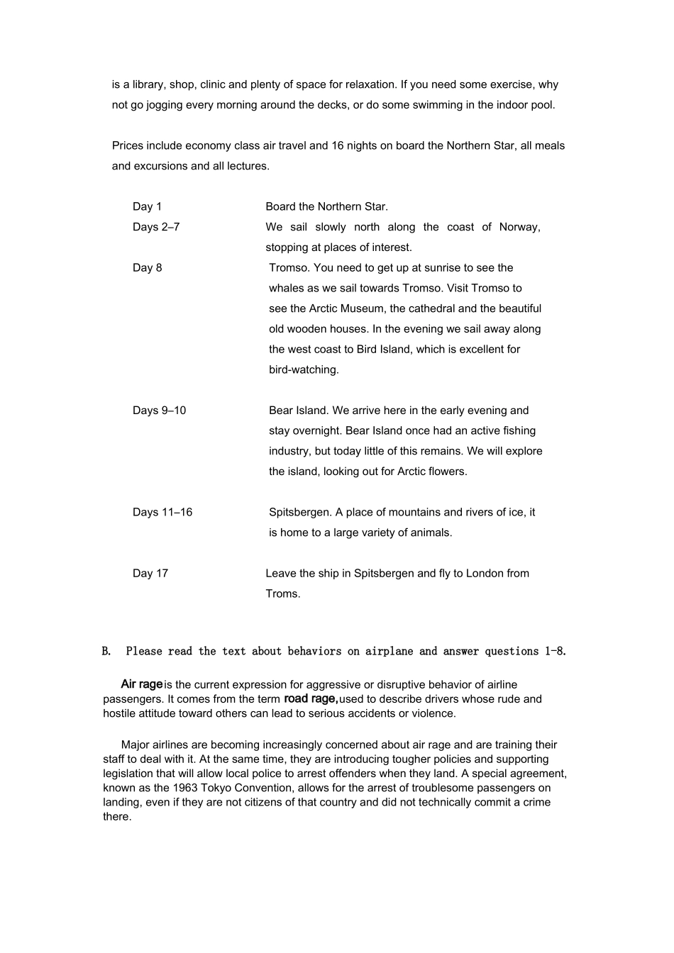 国际高中入学考试模拟试卷英语_第3页