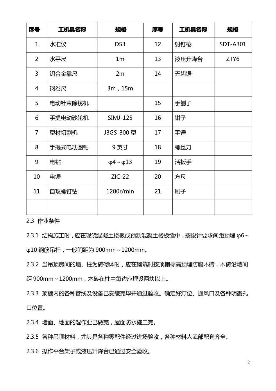 图解轻钢龙骨吊顶施工工艺_第2页