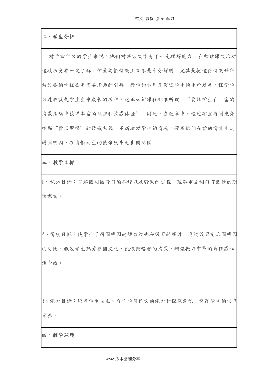 圆明园的毁灭信息化教学设计作业_第2页