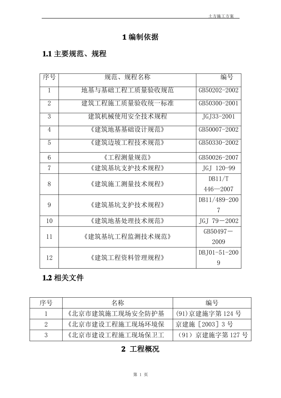 土方开挖施工方案含基坑标高不同_第1页