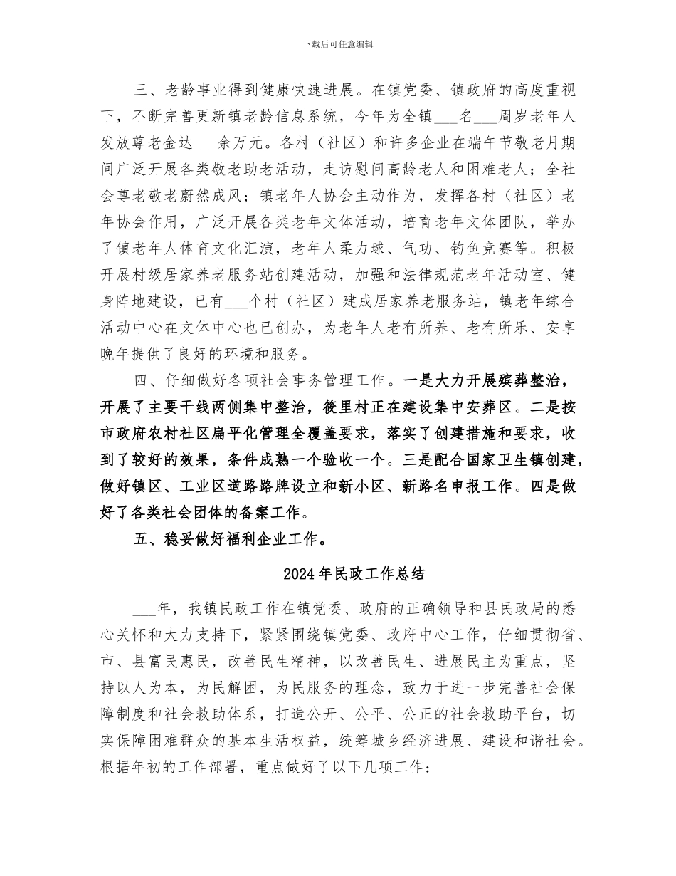 2024年民政工作年度总结_第2页