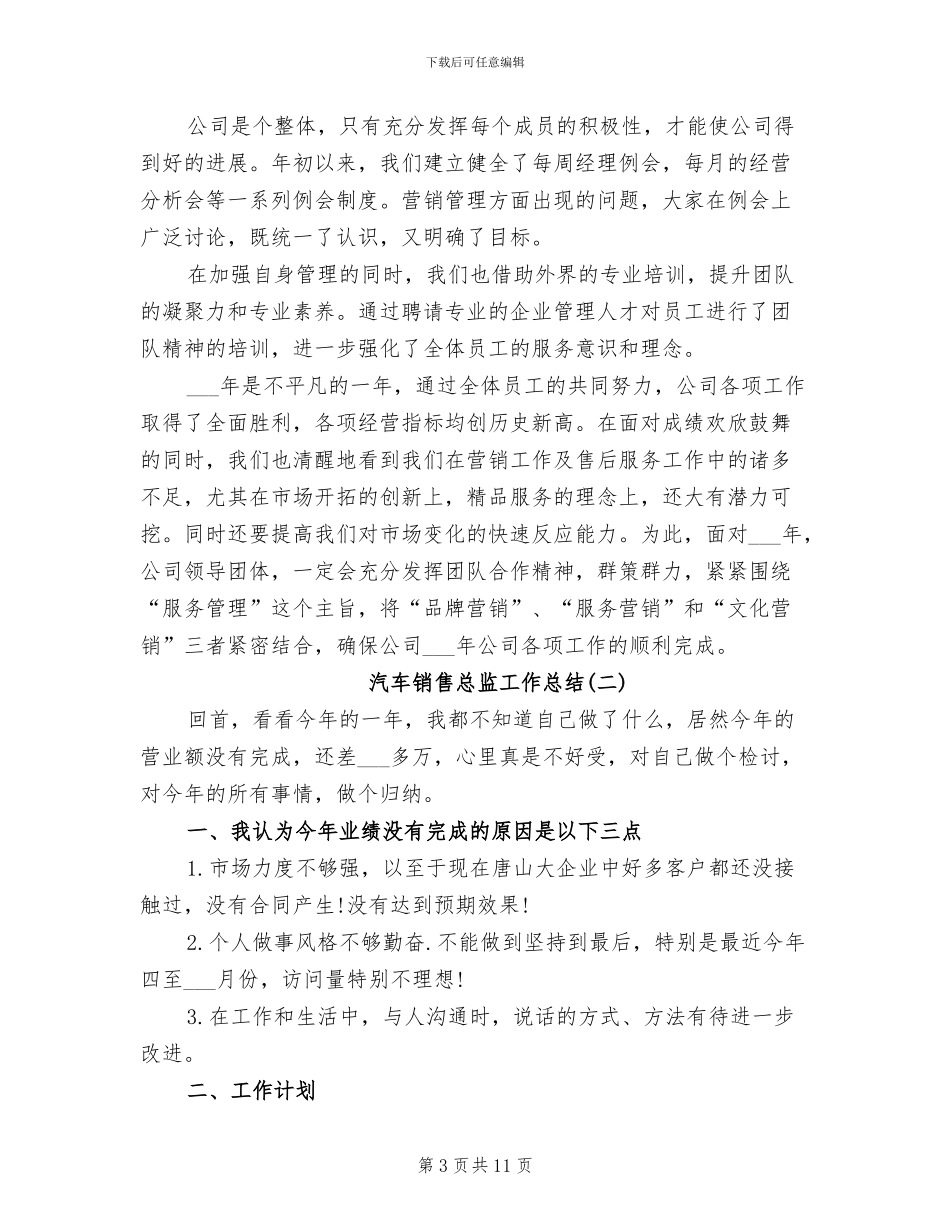 2024年汽车销售总监工作总结_第3页