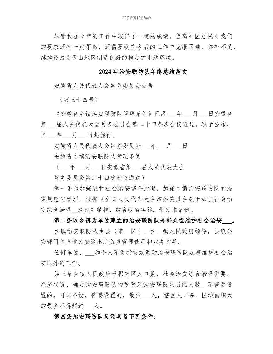2024年治安联防队年终总结_第3页