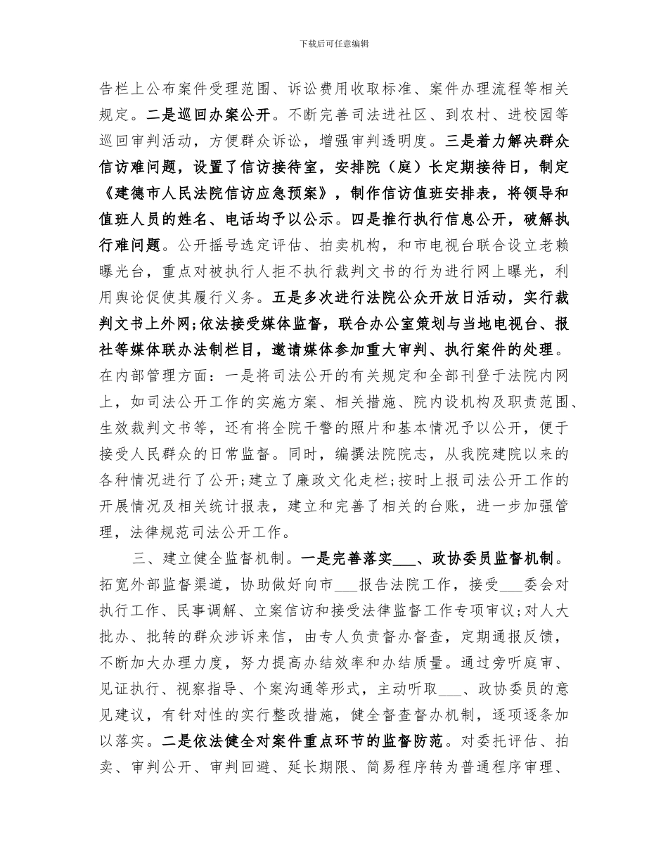 2024年法院司法公开工作总结_第2页