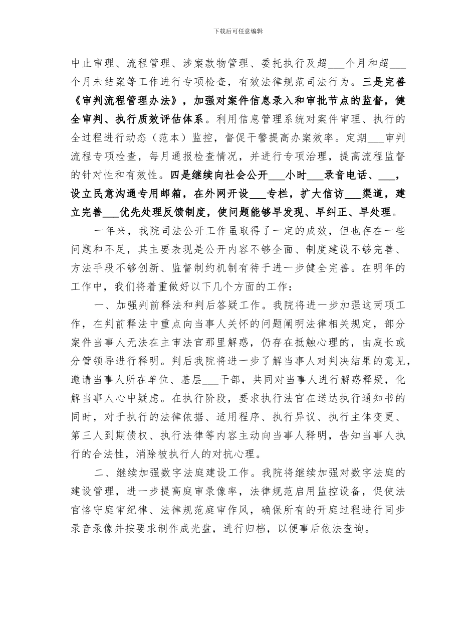 2024年法院司法公开工作总结_第3页