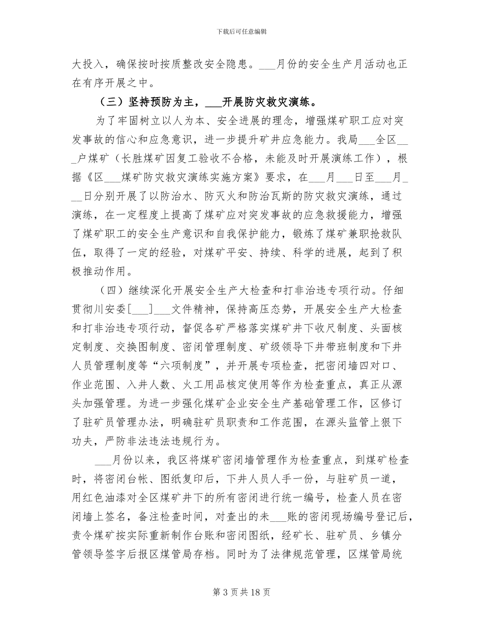 2024年煤炭局安全半年工作总结_第3页