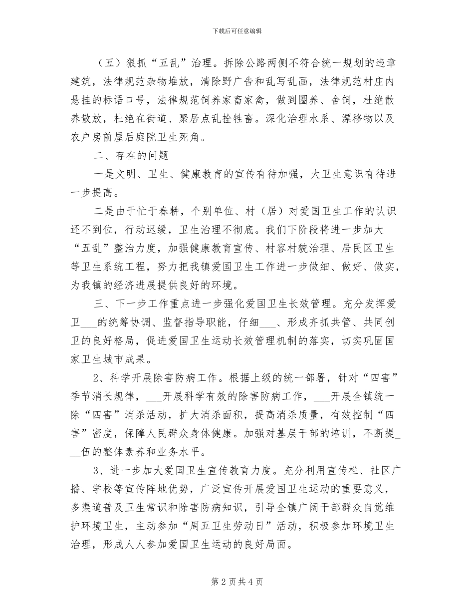 2024年爱国卫生运动工作总结_第2页