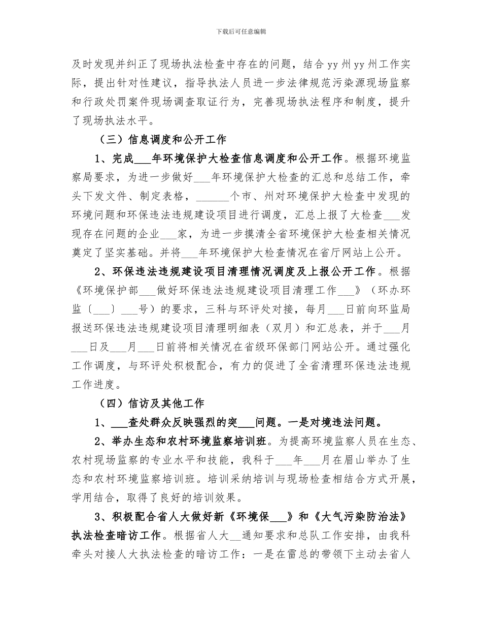2024年环境监察执法工作总结_第3页