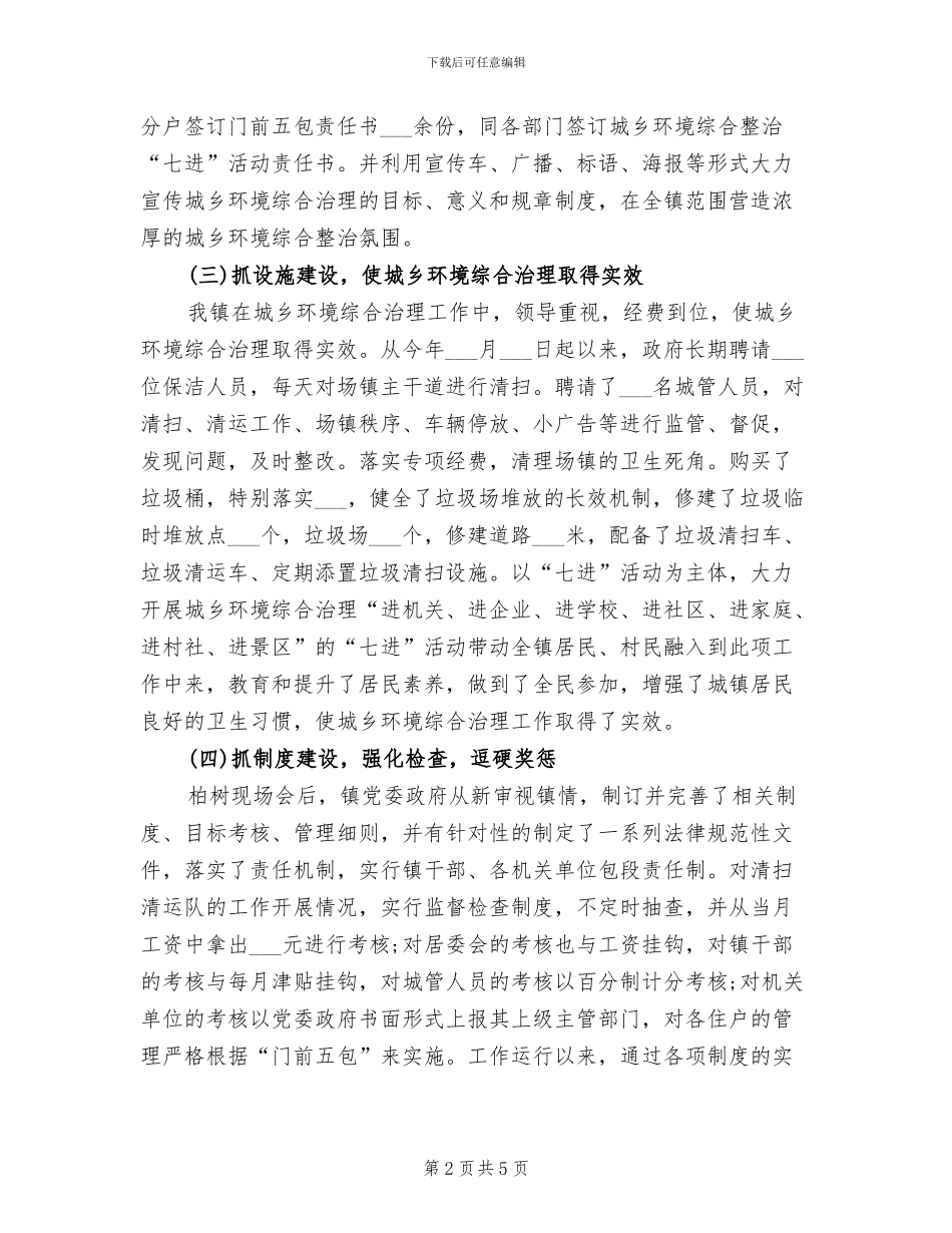 2024年环境综合整治个人总结范文_第2页