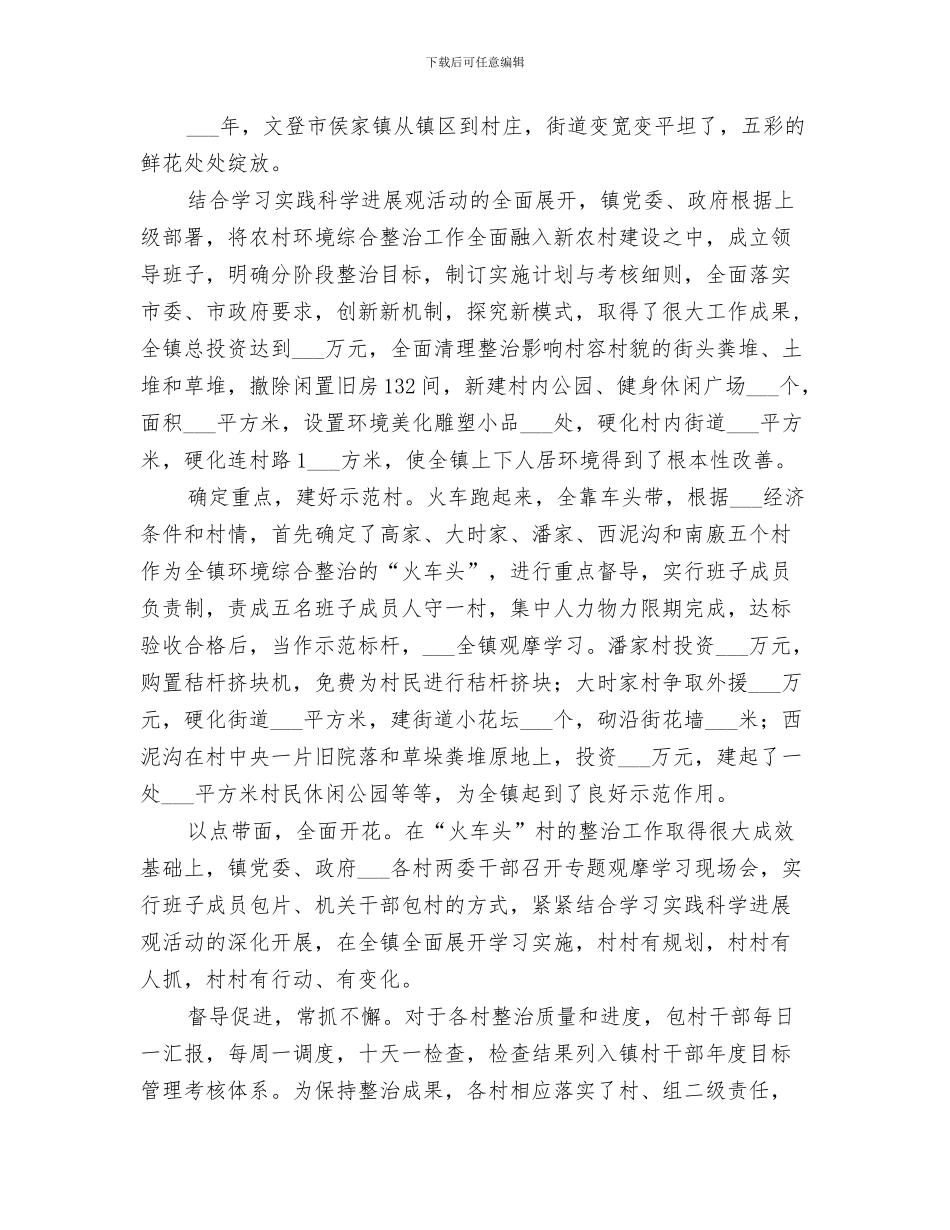 2024年环境综合整治工作总结范本_第2页