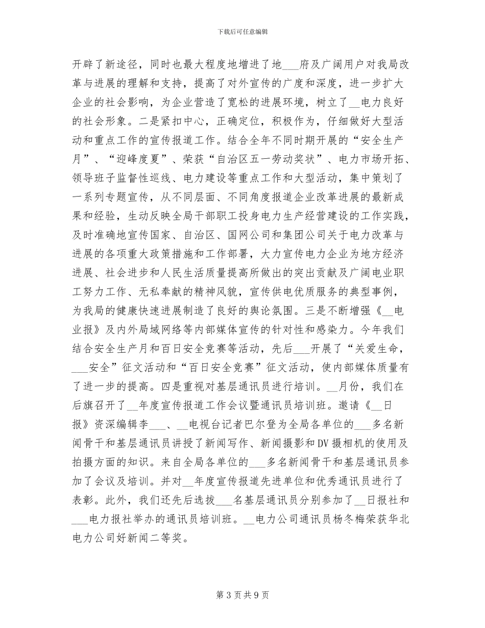 2024年电业局局长工作总结_第3页