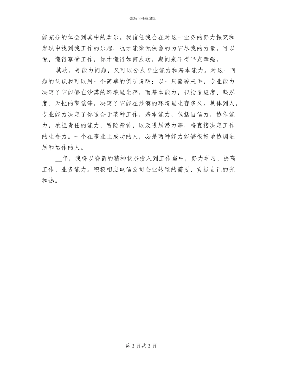 2024年电信年度工作总结一_第3页