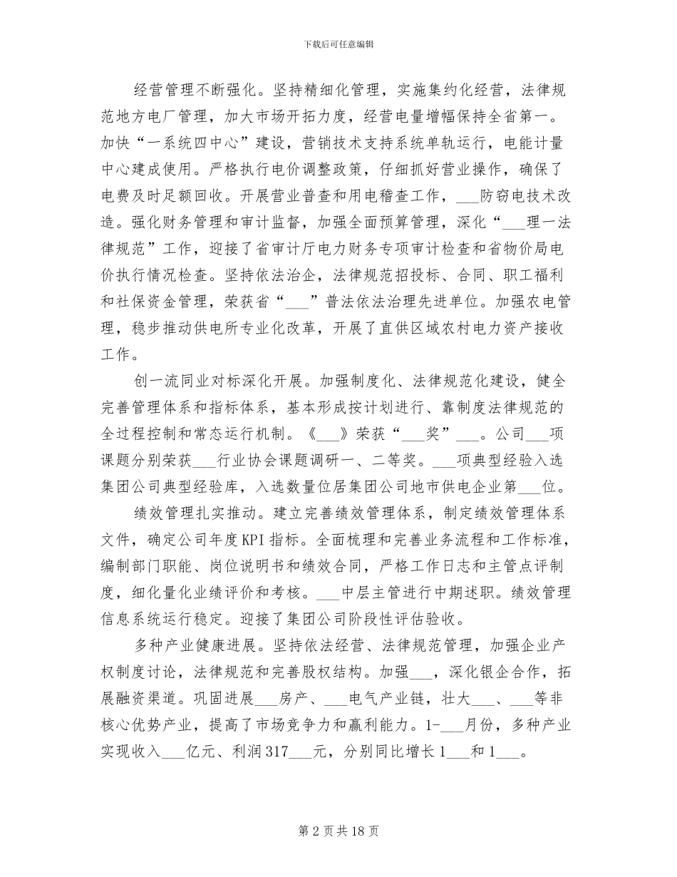 2024年电力企业年终总结_第2页