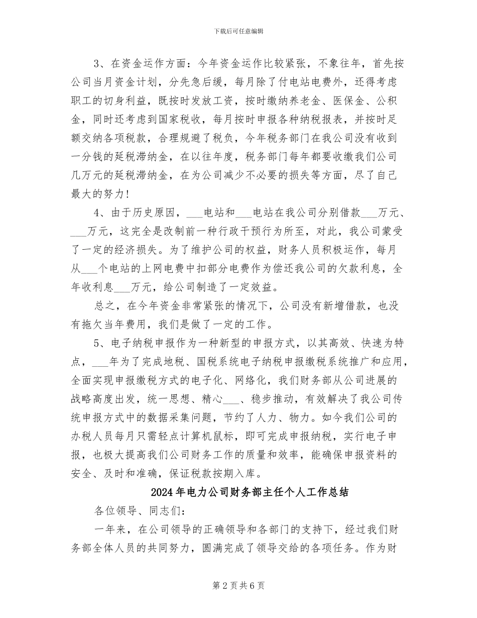 2024年电力公司财务总结_第2页