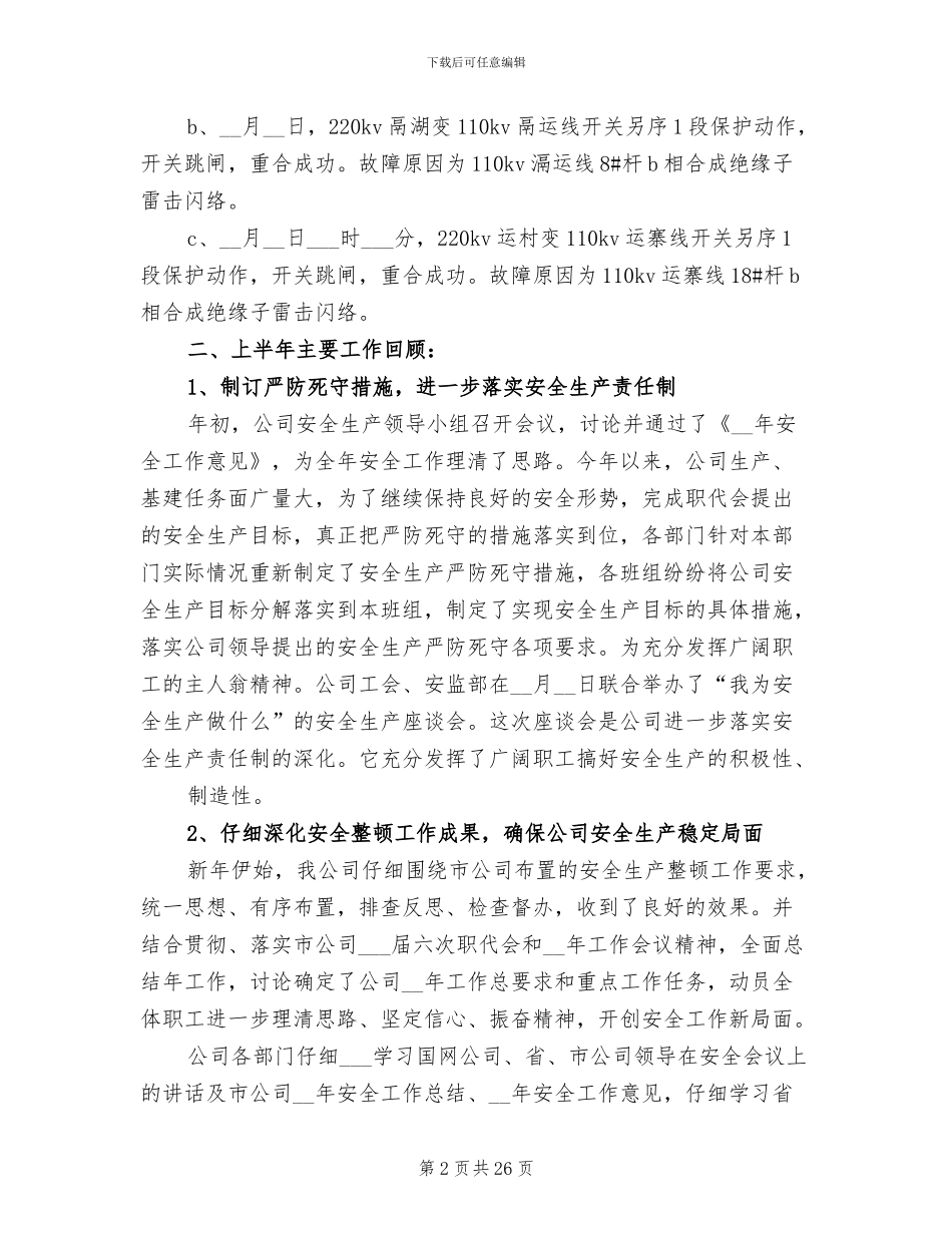 2024年电力安全工作总结_第2页