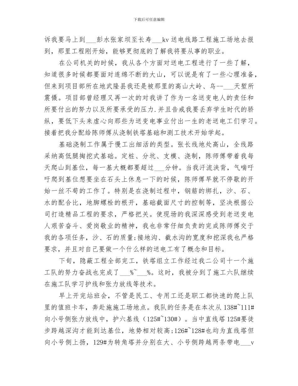 2024年电力工作个人总结_第3页