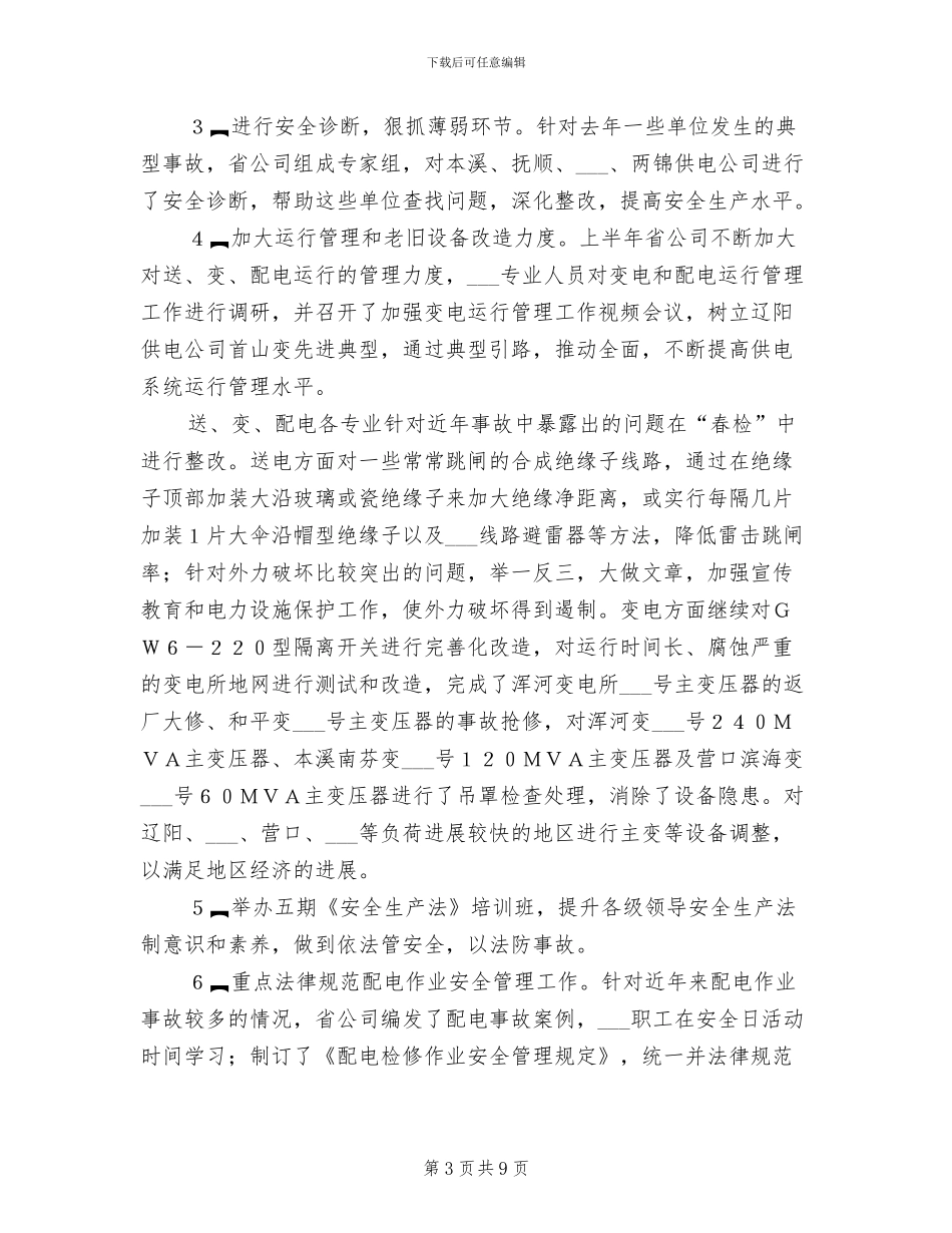 2024年电厂安全生产大检查总结_第3页