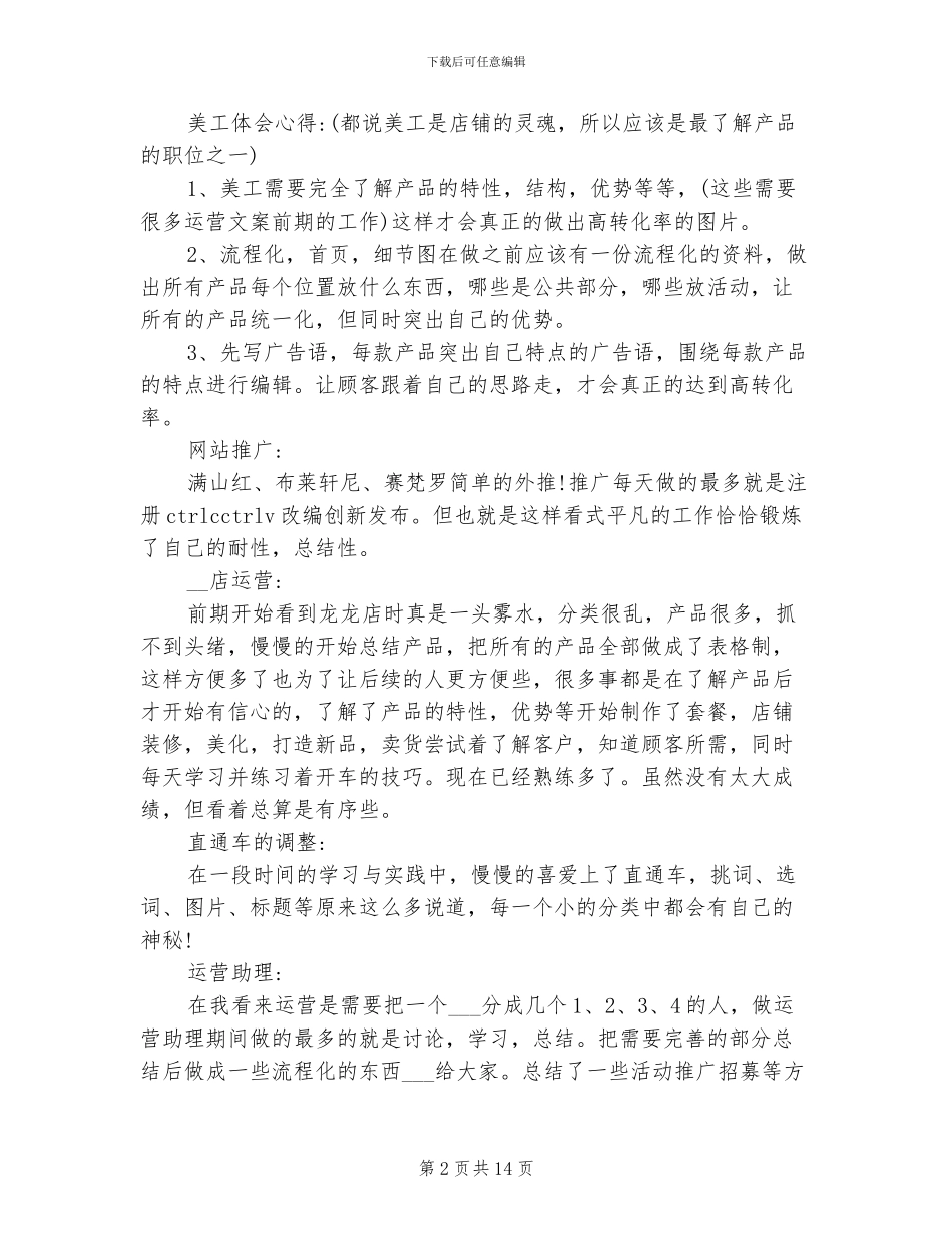 2024年电商美工年终总结_第2页