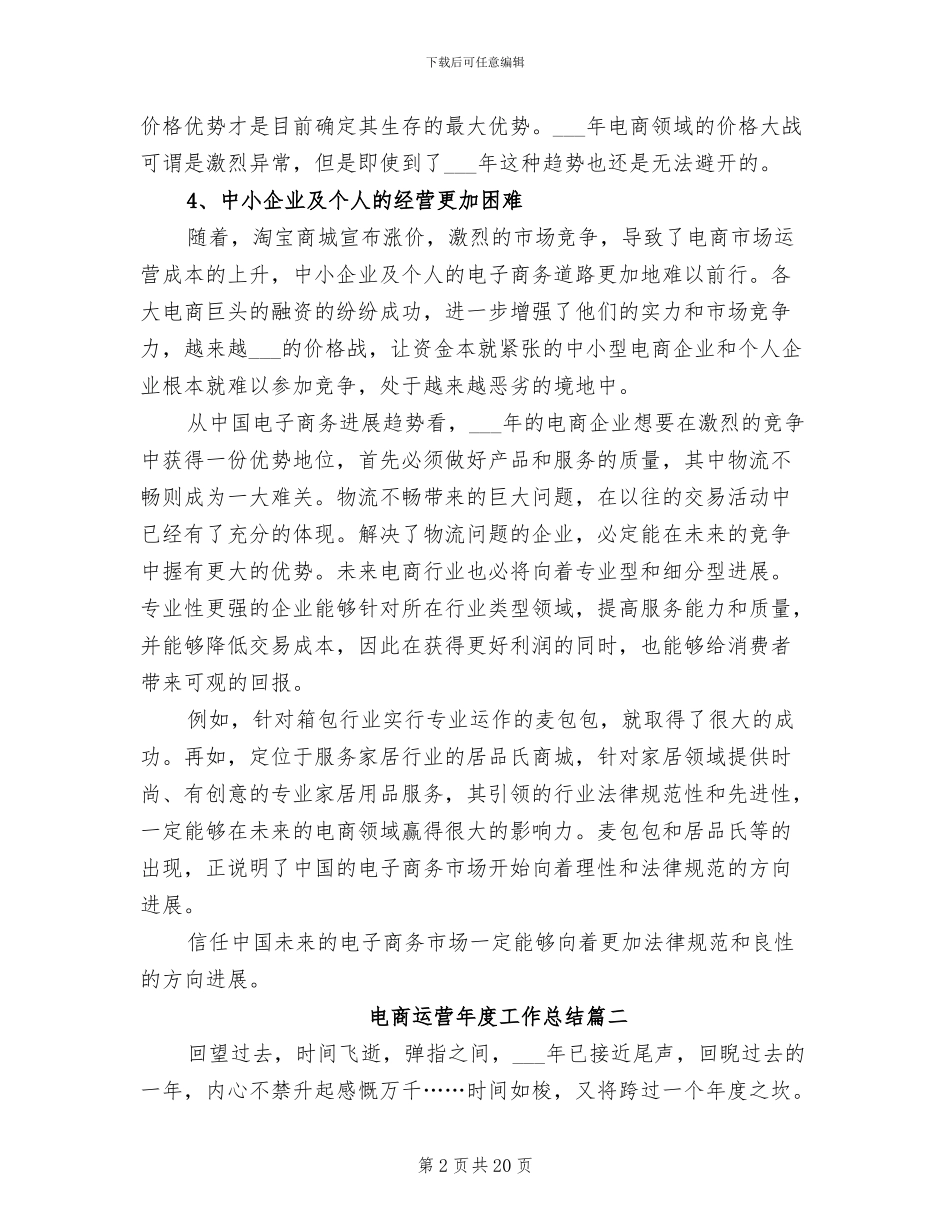 2024年电商运营年度工作总结_第2页