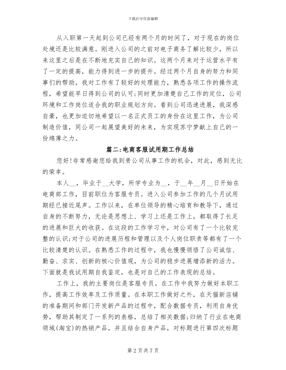 2024年电商运营转正工作总结_第2页