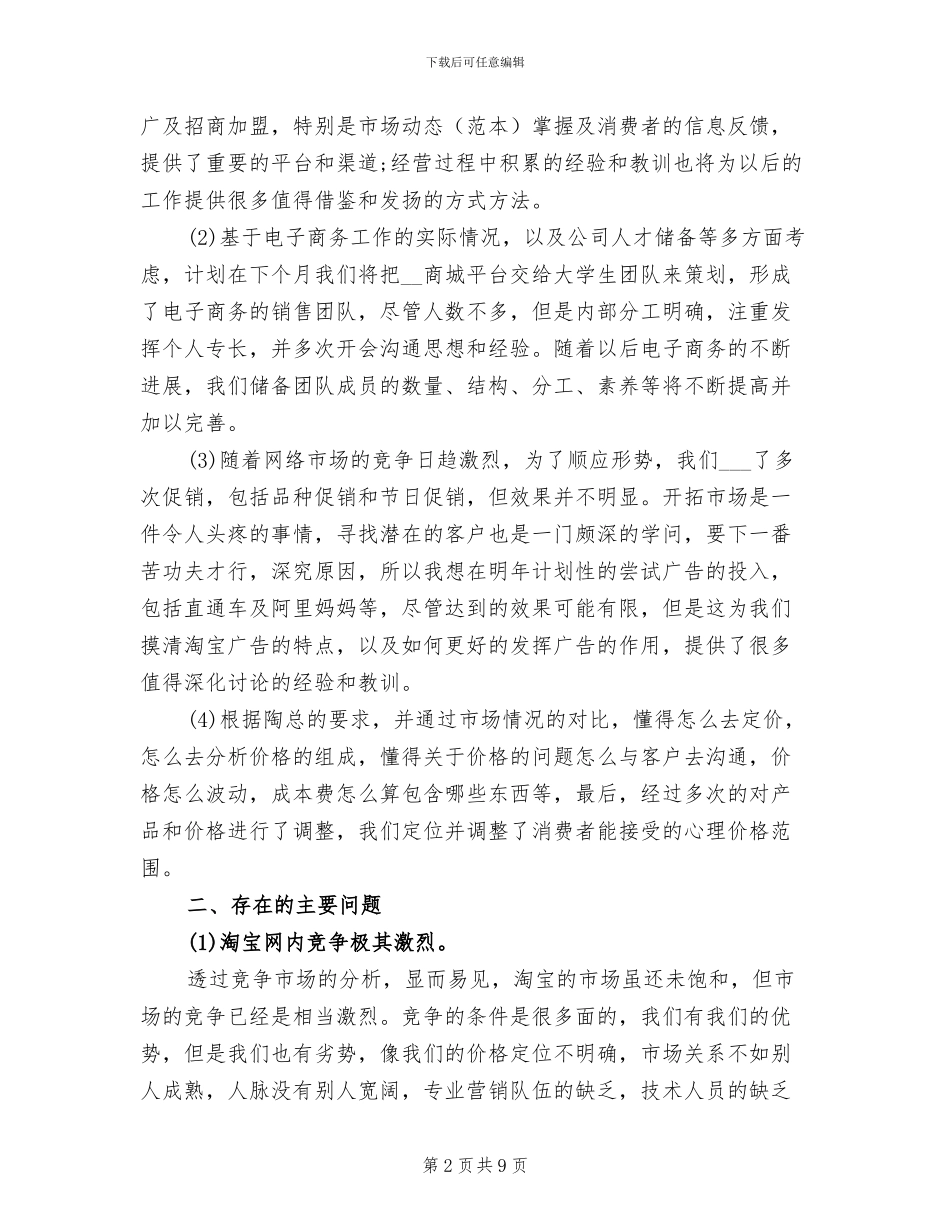 2024年电商运营月度总结_第2页
