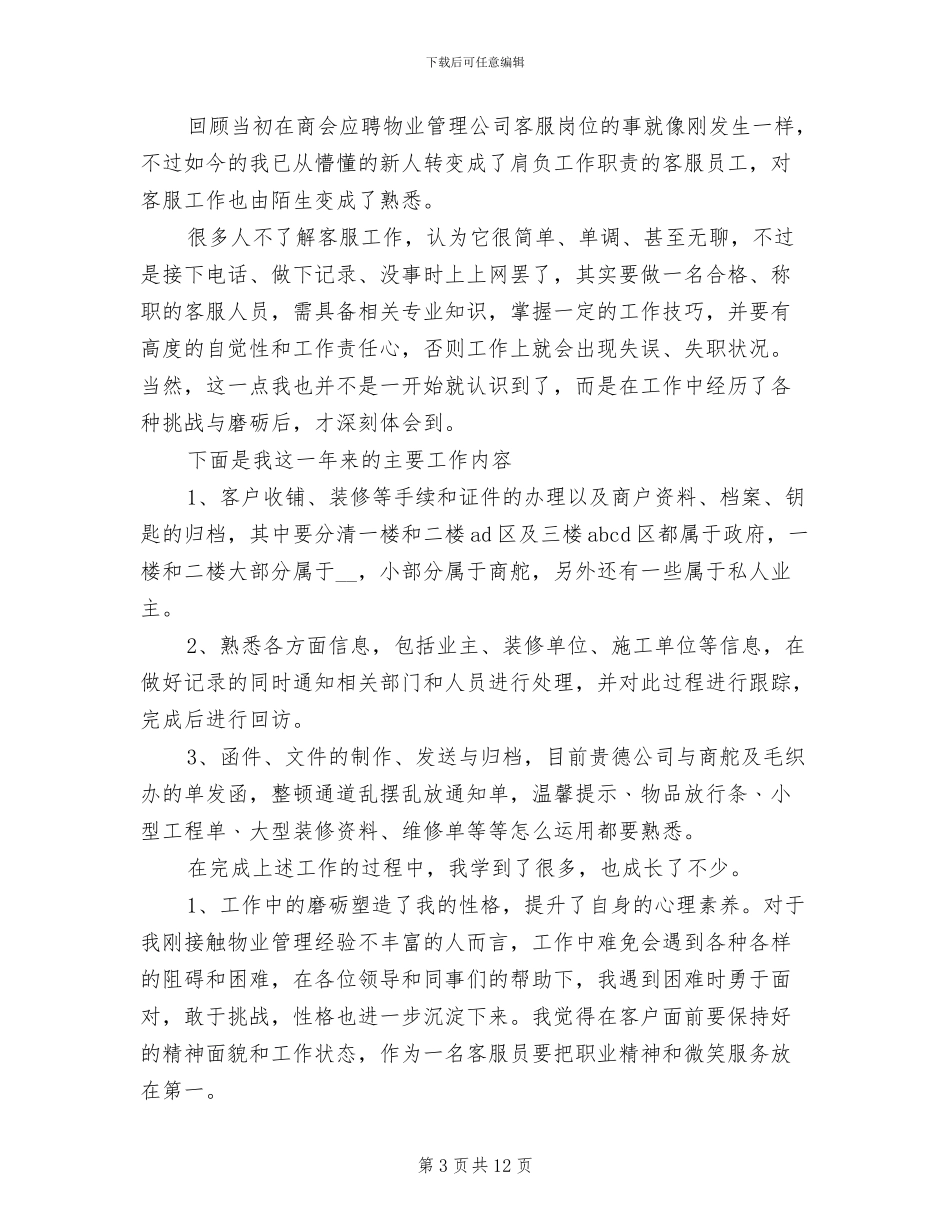 2024年电商客服工作总结范文_第3页