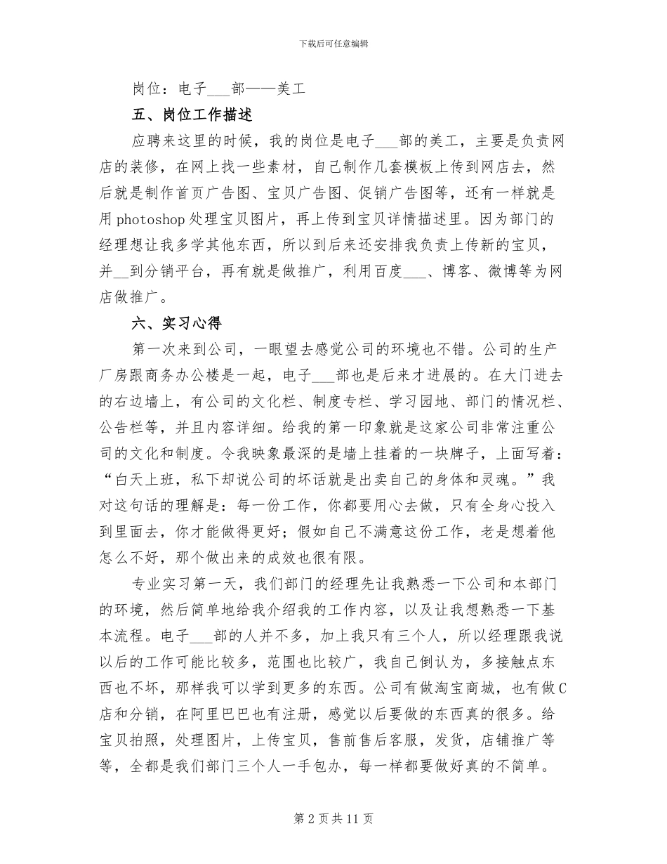 2024年电子商务实习报告总结三_第2页