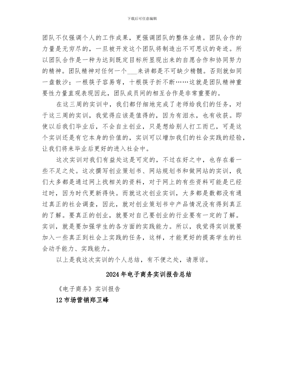 2024年电子商务实训总结范本_第3页
