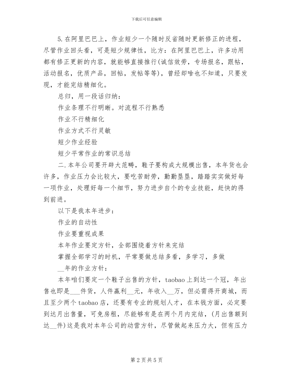 2024年电子商务销售工作总结_第2页