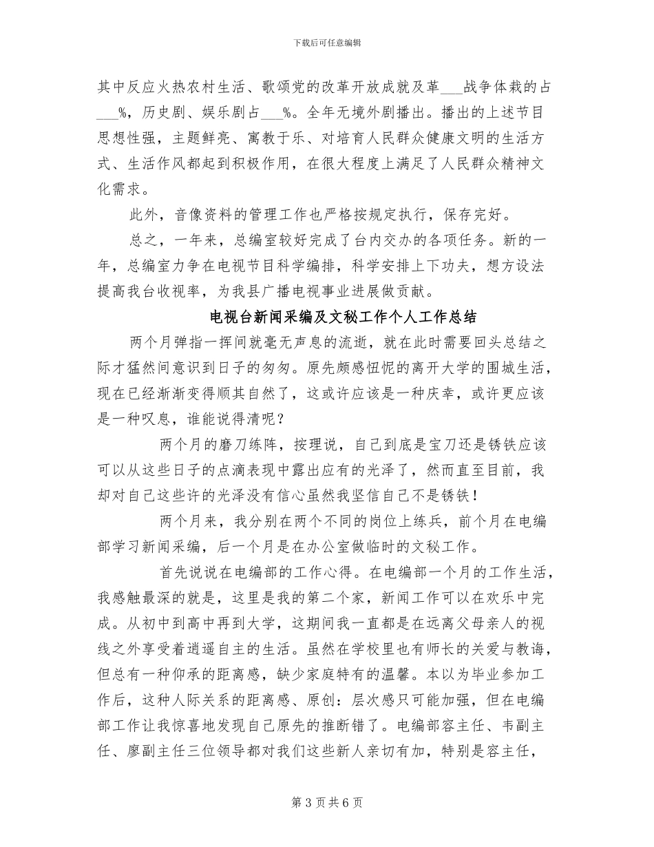 2024年电视台总编年度工作总结_第3页