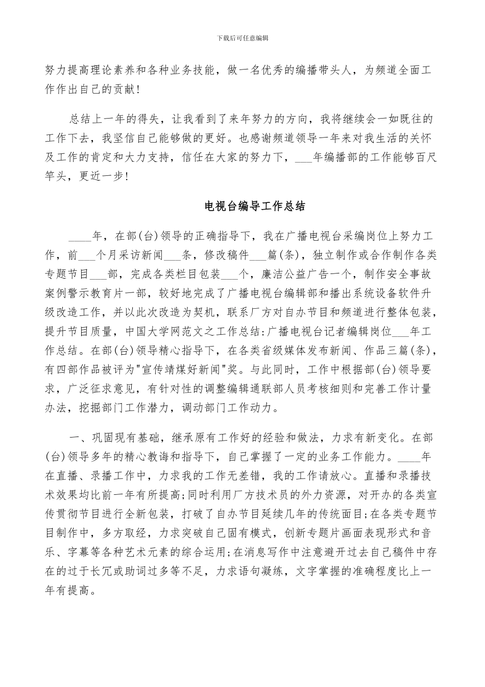 2024年电视台编导工作总结_第3页