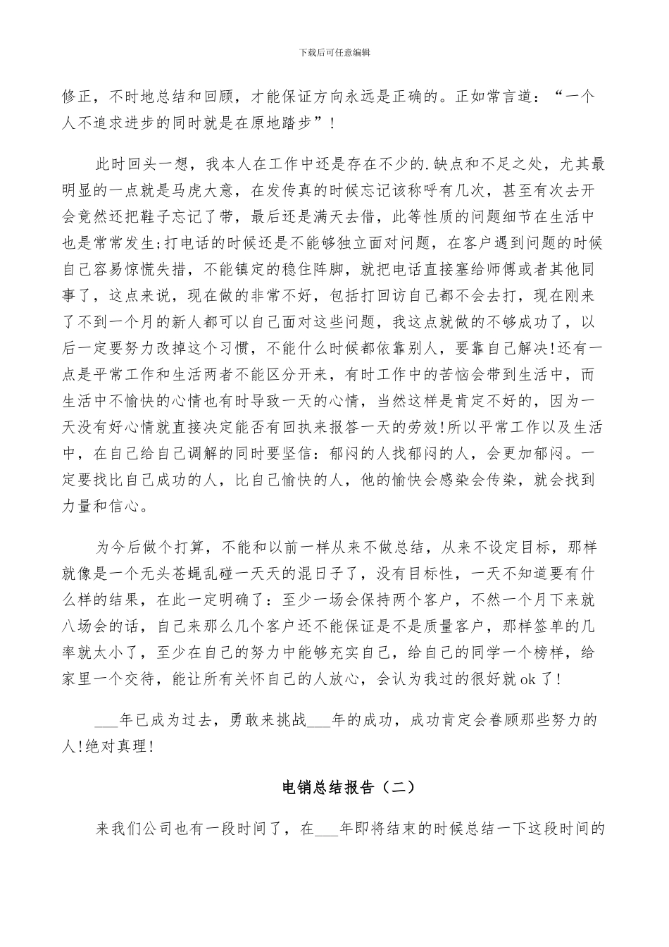 2024年电销工作个人总结_第2页