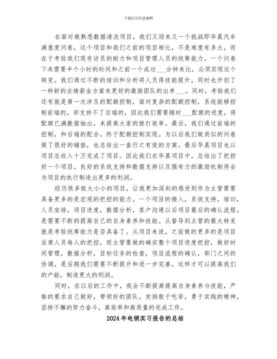 2024年电销主管工作总结_第3页